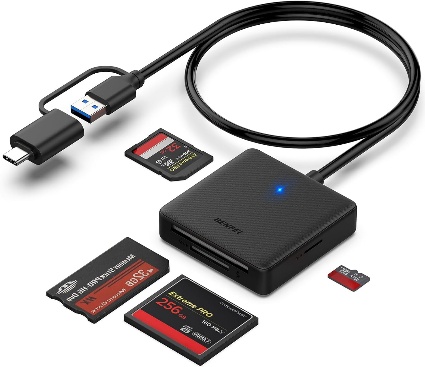 Lecteur de cartes mémoire USB-C