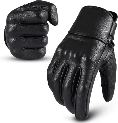 Gants de moto en cuir isolés