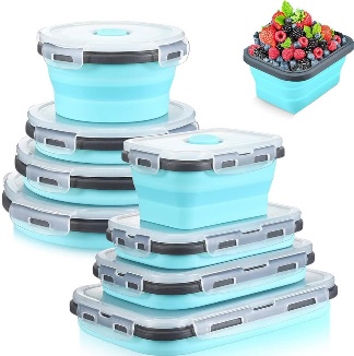 Contenants pliables de rangement alimentaire