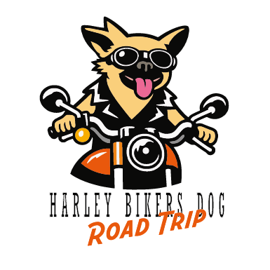 Harley Bikers Dog Road Trip